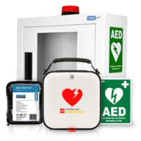 AED + Alarmed Cabinet combo deal (CR2)